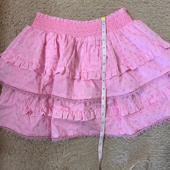 Love Shack Fancy x American Girl Girls Heart
Print Ruffled Skirt Pink L 14/16 - Picture 5 of 9